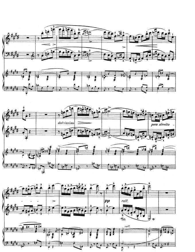 e小调第一钢琴协奏曲 Op.11 Piano Concerto No.1 in e Minor Op.11钢琴谱