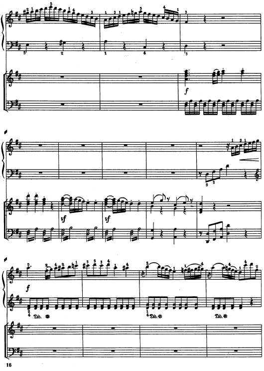 D大调第十一钢琴协奏曲 Piano Concerto No.11 in D Major钢琴谱