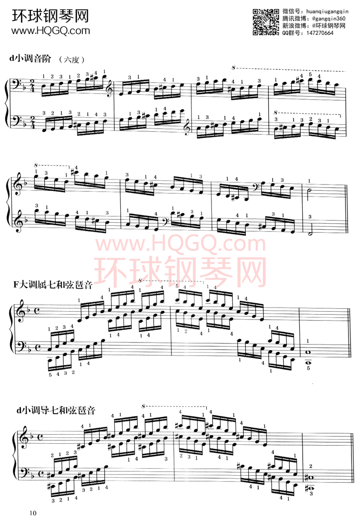 A1 音阶、琶音钢琴谱