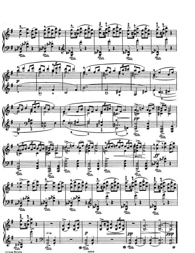 Lyric Pieces, Op.47, No.6钢琴谱