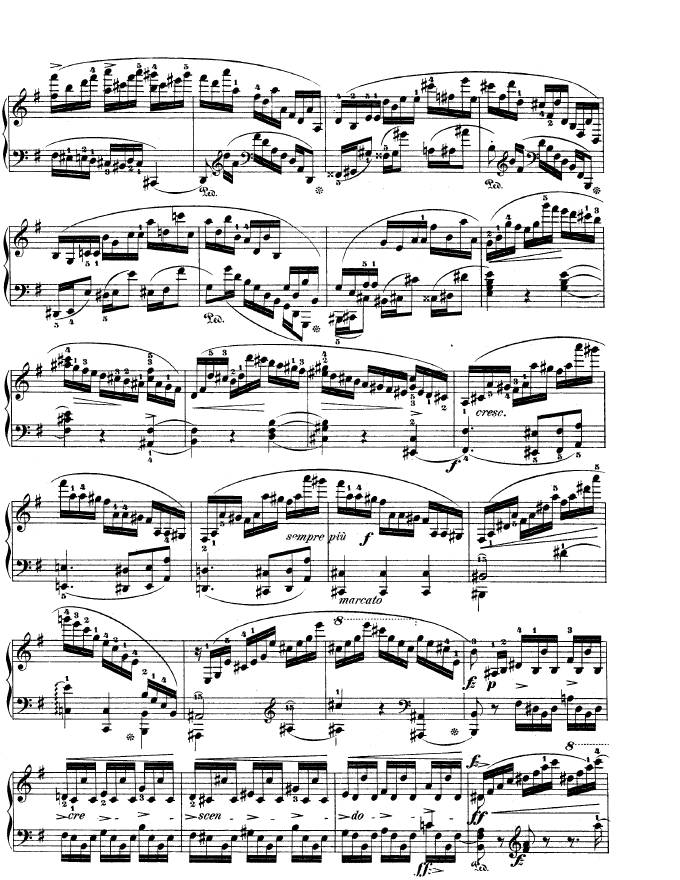 e小调第一钢琴协奏曲 Op.11 Piano Concerto No.1 in e Minor Op.11钢琴谱