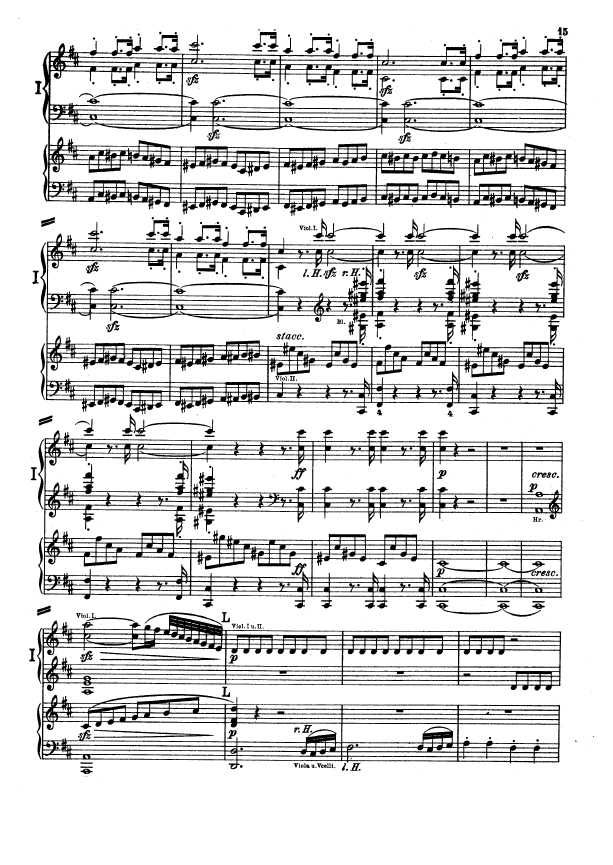 D大调第二交响曲 Symphony No.2 in D Major Op.36钢琴谱