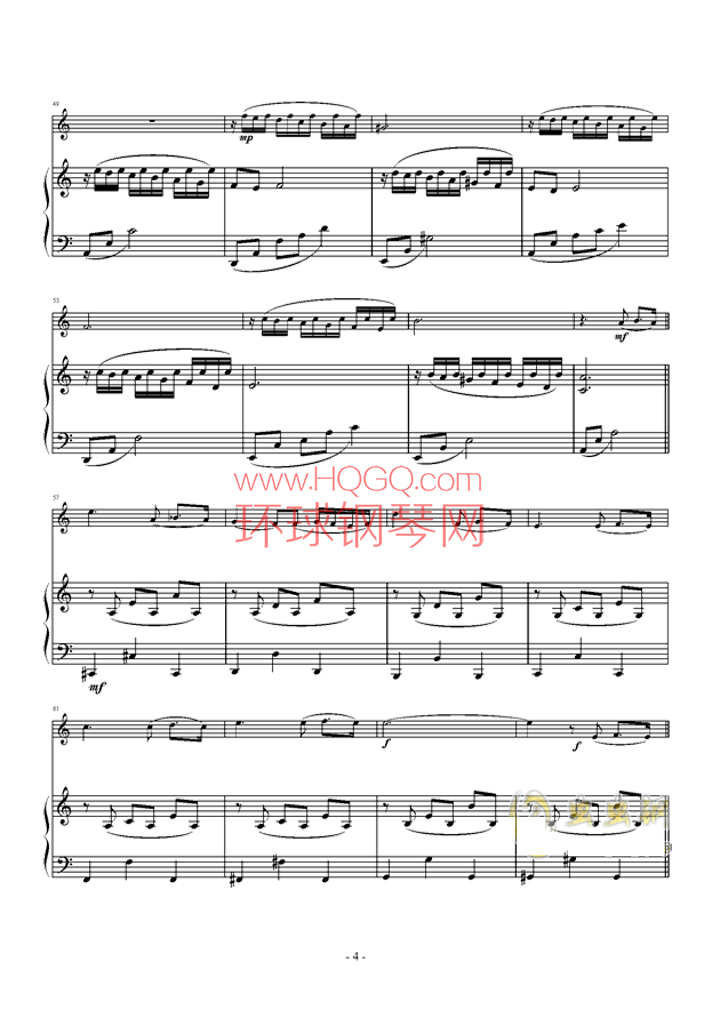 Passacaglia 思亲曲钢琴谱