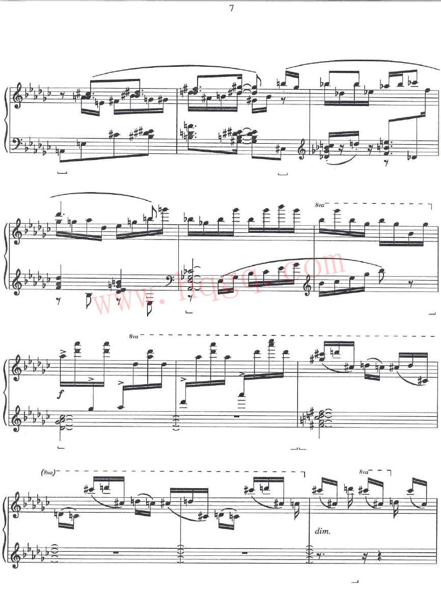 格什温练习曲 Gershwin Etudes钢琴谱