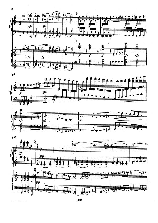 C大调第一交响曲 Symphony No.1 in C Major Op.21钢琴谱