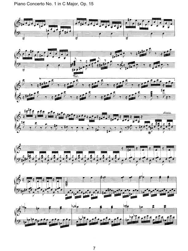 Cadenzas to Beethoven s Piano Concerto No[1].1 Op.15 华彩段钢琴谱