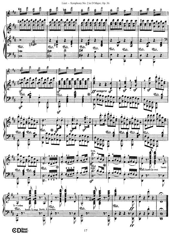 D大调第二交响曲 Symphony No.2 in D Major Op.36钢琴谱