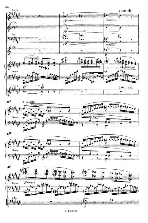 叙事曲 Ballade for Piano and Orchestra Op.19钢琴谱