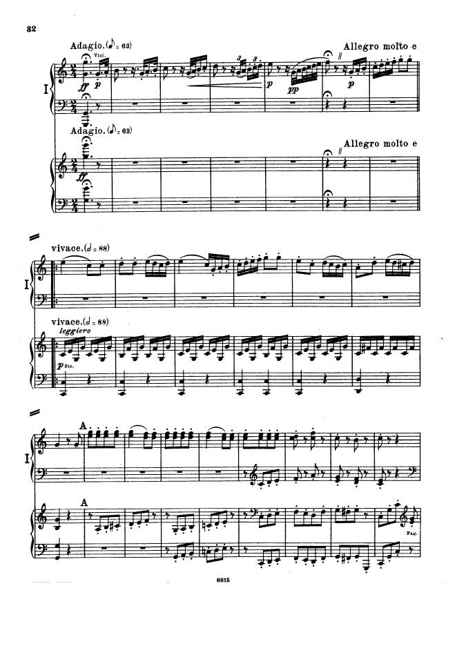 C大调第一交响曲 Symphony No.1 in C Major Op.21钢琴谱