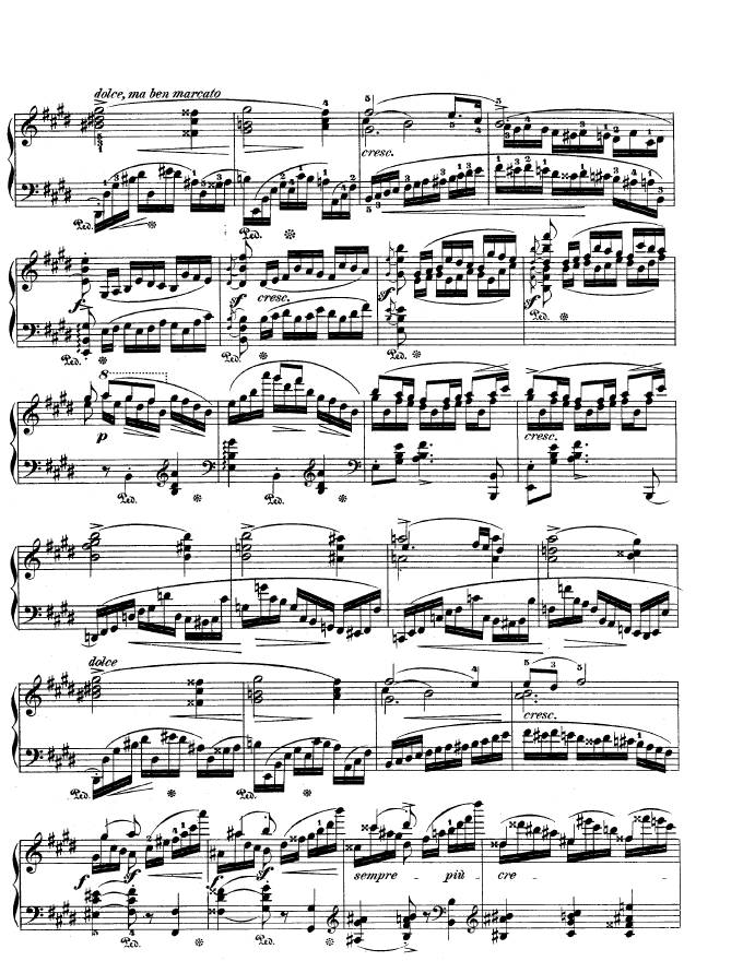 e小调第一钢琴协奏曲 Op.11 Piano Concerto No.1 in e Minor Op.11钢琴谱