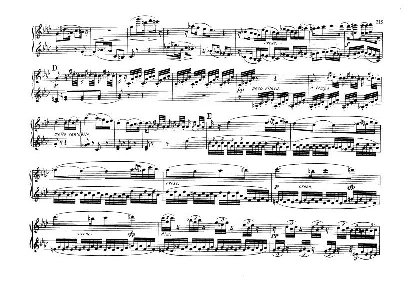 F大调第七弦乐四重奏 String Quartet No.7 in F Major Op.59钢琴谱