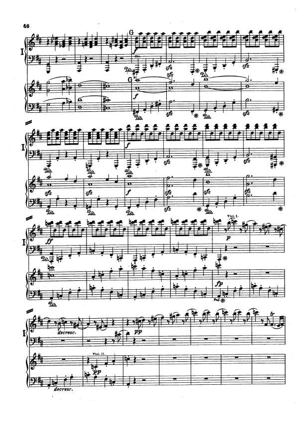 D大调第二交响曲 Symphony No.2 in D Major Op.36钢琴谱