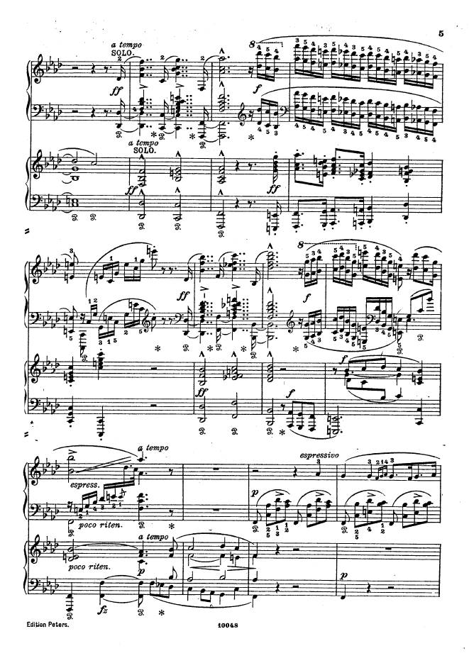 f小调钢琴协奏曲 Piano Concerto in f Minor Op.16钢琴谱