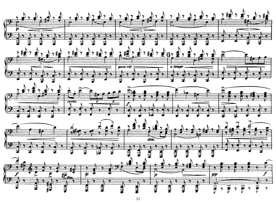 Peer Gynt Suite no.2钢琴谱