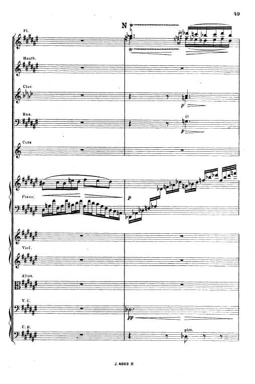 叙事曲 Ballade for Piano and Orchestra Op.19钢琴谱