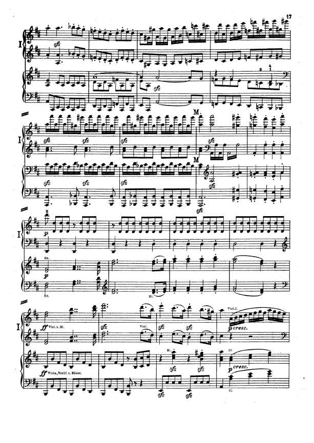 D大调第二交响曲 Symphony No.2 in D Major Op.36钢琴谱