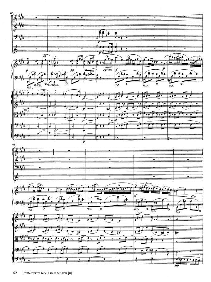 e小调第一钢琴协奏曲 Op.11 Piano Concerto No.1 in e Minor Op.11钢琴谱