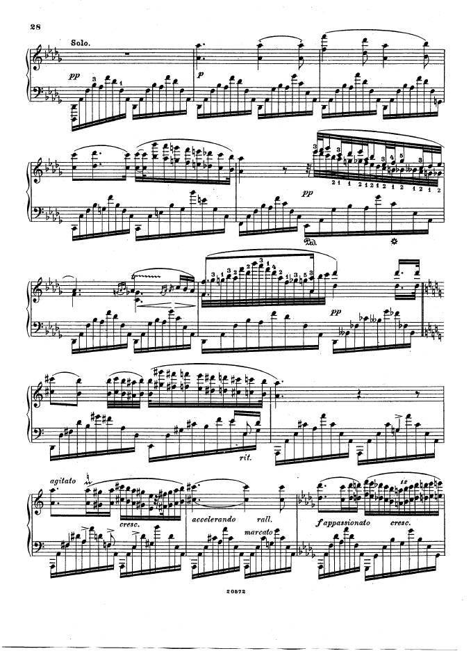 f小调钢琴协奏曲 Piano Concerto in f Minor Op.16钢琴谱