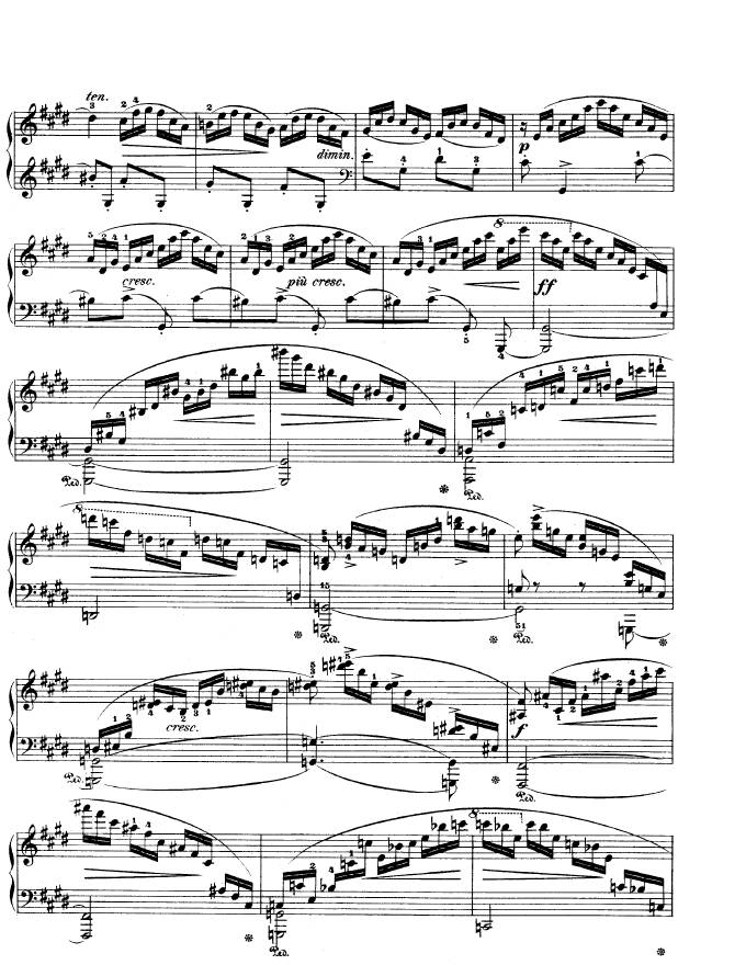 e小调第一钢琴协奏曲 Op.11 Piano Concerto No.1 in e Minor Op.11钢琴谱