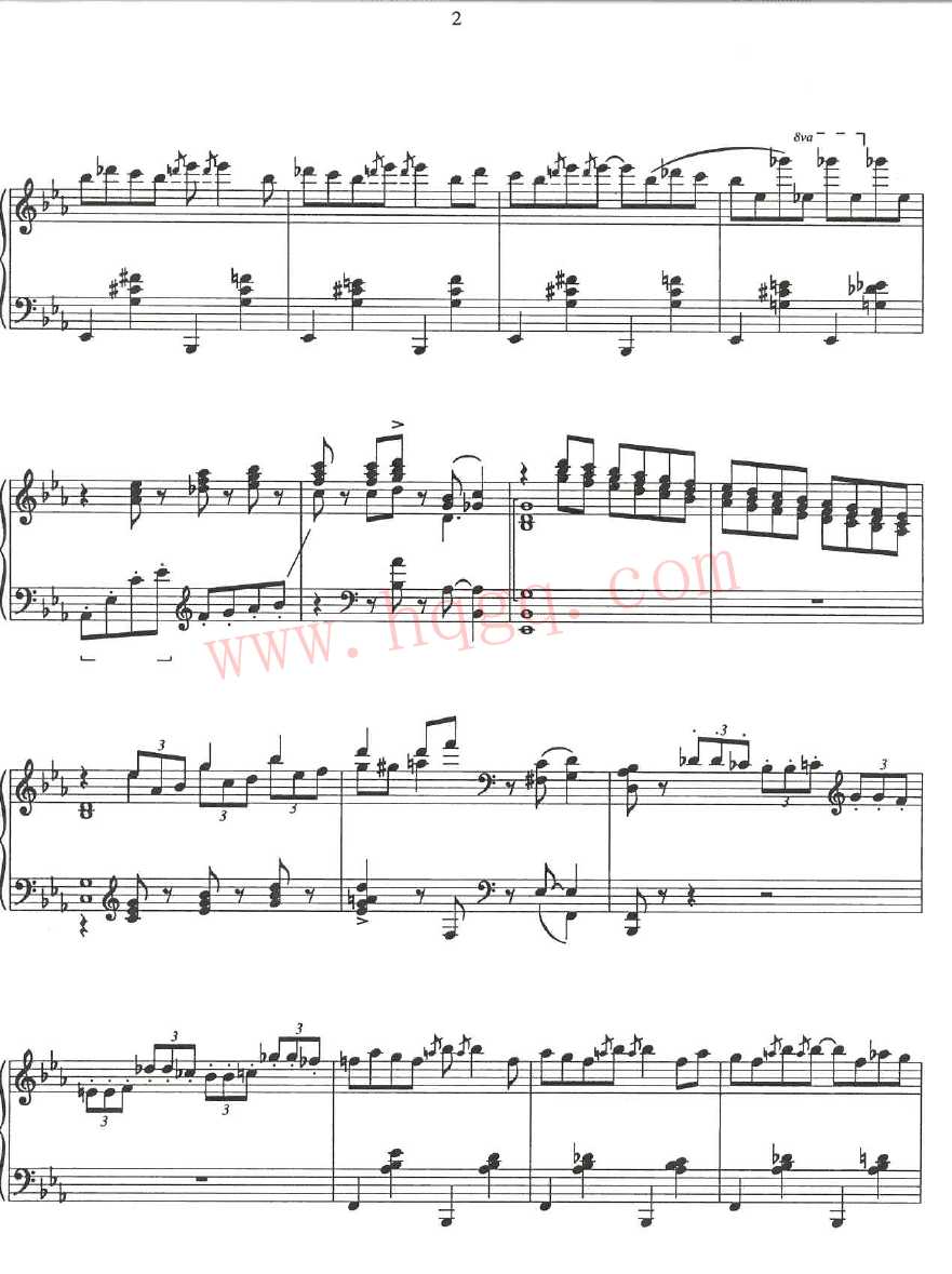 格什温练习曲 Gershwin Etudes钢琴谱