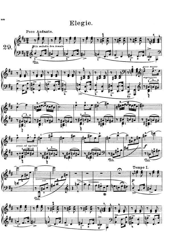 Lyric Pieces, Op.47, No.7钢琴谱