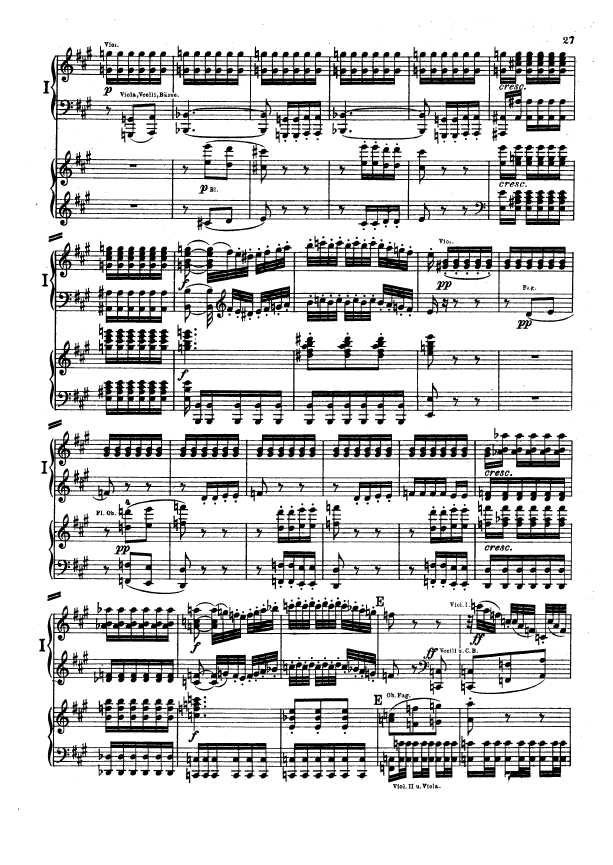 D大调第二交响曲 Symphony No.2 in D Major Op.36钢琴谱