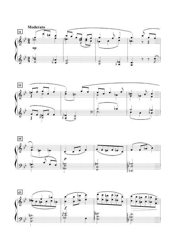 Theme and Variation by Folksong of Shannxi女娃担水变奏曲钢琴谱