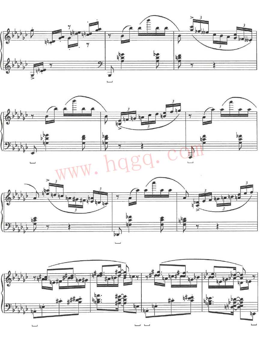 格什温练习曲 Gershwin Etudes钢琴谱