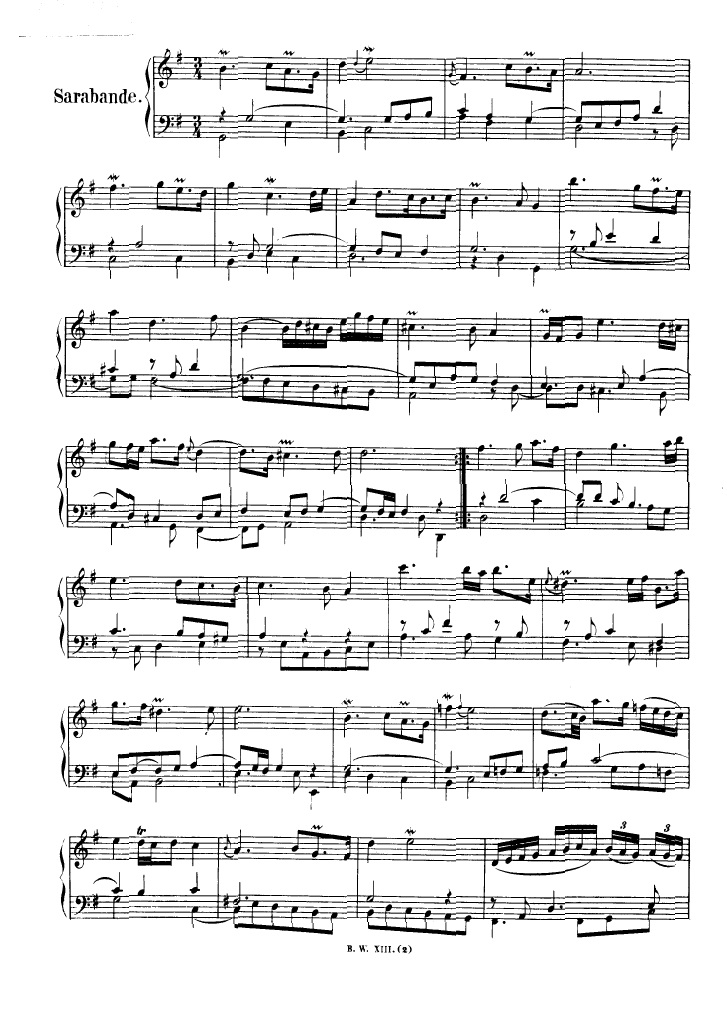 法国组曲 French Suites BWV 812钢琴谱