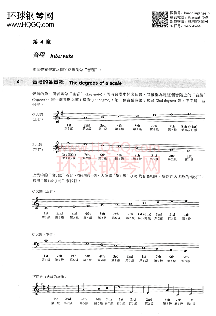 英皇钢琴考级乐理练习第一级钢琴谱