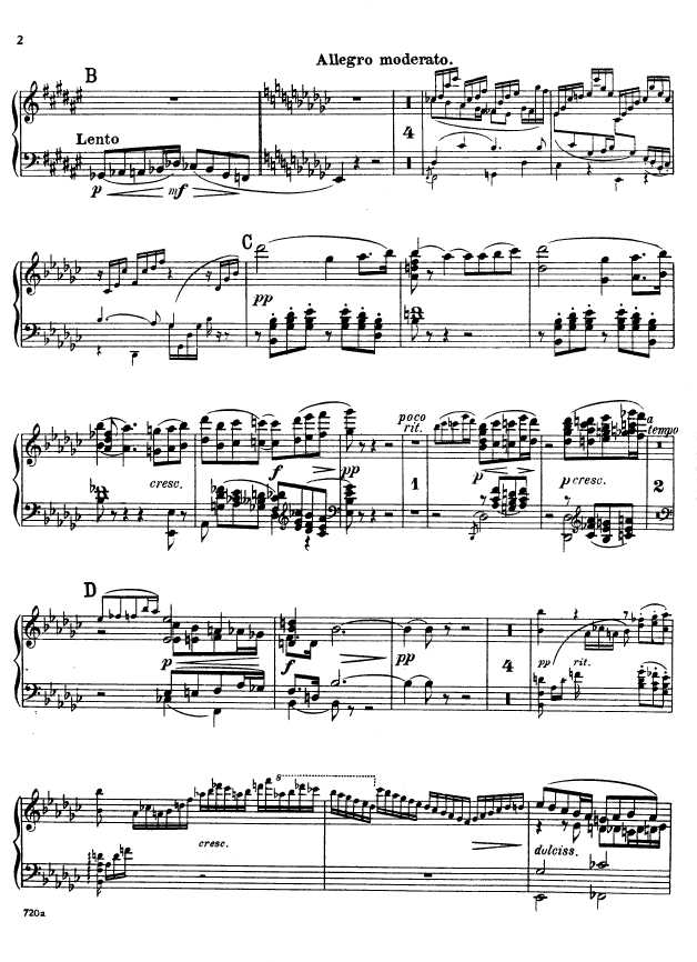 叙事曲 Ballade for Piano and Orchestra Op.19钢琴谱