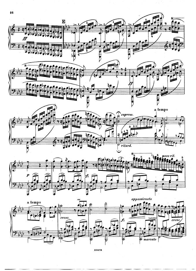 f小调钢琴协奏曲 Piano Concerto in f Minor Op.16钢琴谱