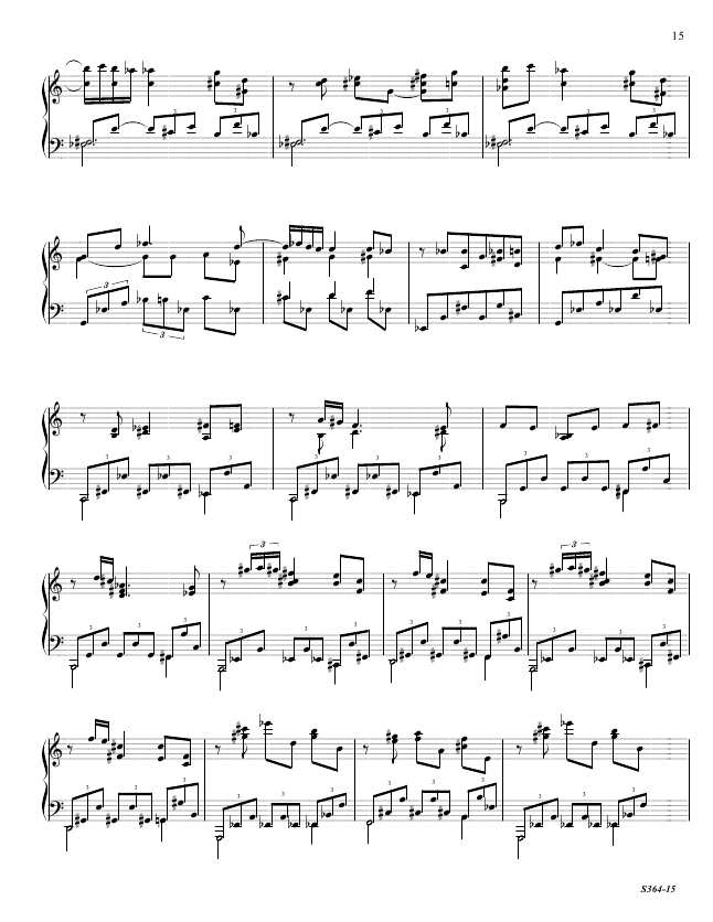 第八钢琴奏鸣曲 Piano Sonata No.8 S.364a Ornstein, Leo 里奥·奥恩斯坦钢琴谱