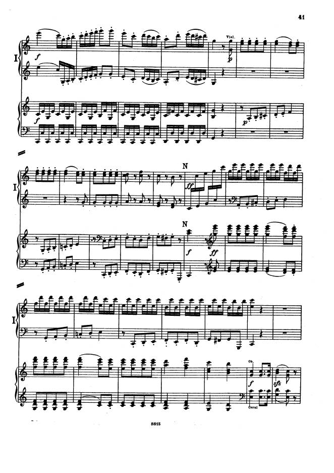 C大调第一交响曲 Symphony No.1 in C Major Op.21钢琴谱