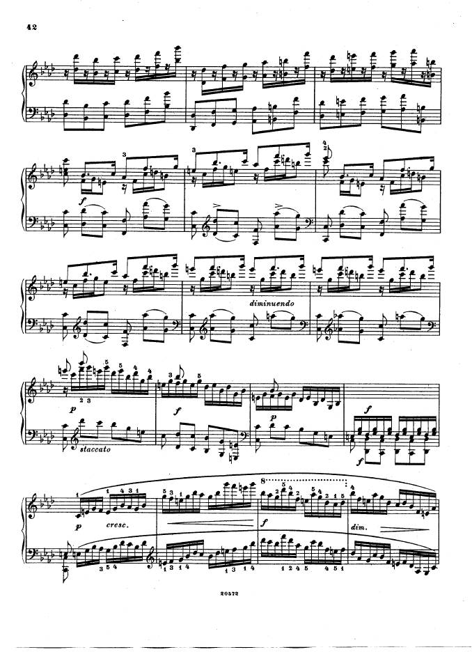 f小调钢琴协奏曲 Piano Concerto in f Minor Op.16钢琴谱