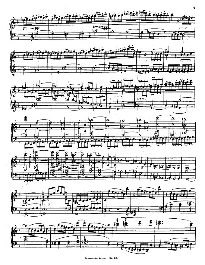 F大调第七弦乐四重奏 String Quartet No.7 in F Major Op.59钢琴谱