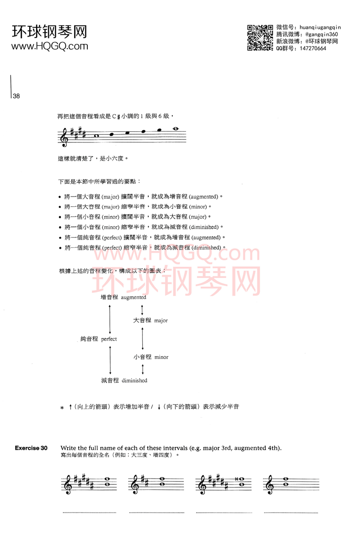 英皇钢琴考级乐理练习第四级钢琴谱