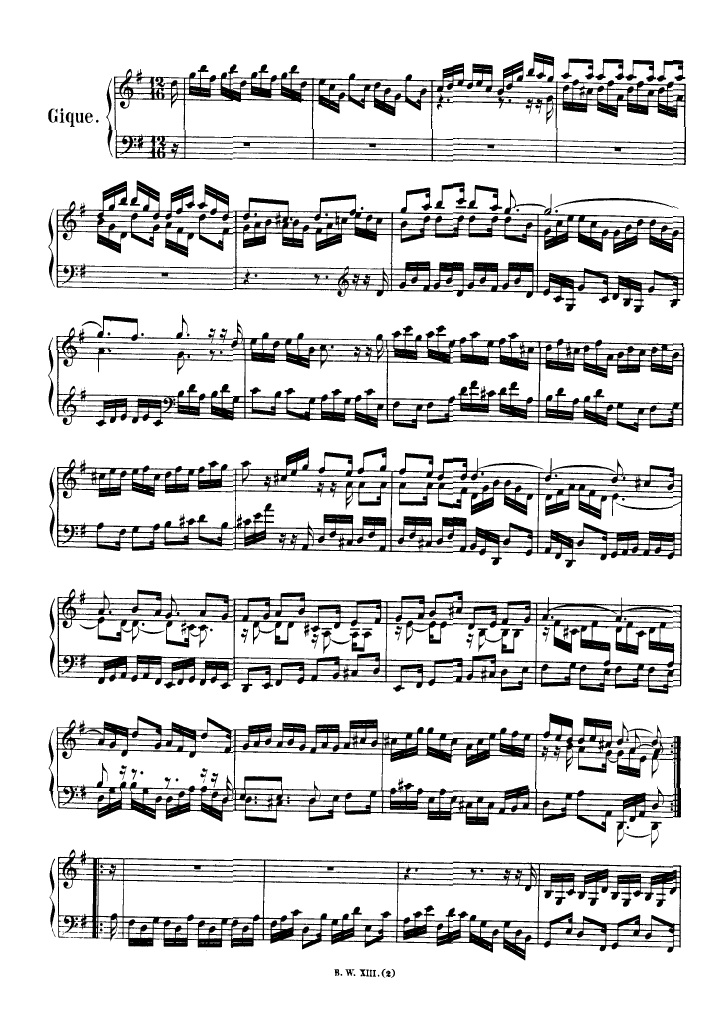 法国组曲 French Suites BWV 812钢琴谱