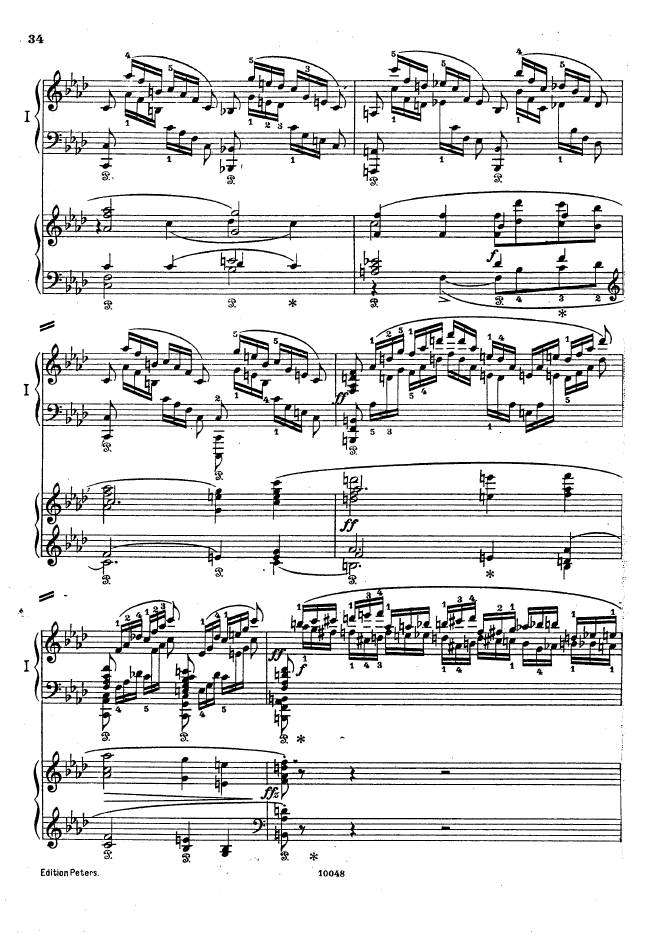 f小调钢琴协奏曲 Piano Concerto in f Minor Op.16钢琴谱