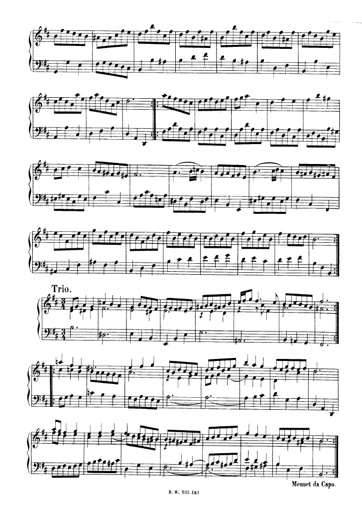 法国组曲 French Suites BWV 812钢琴谱