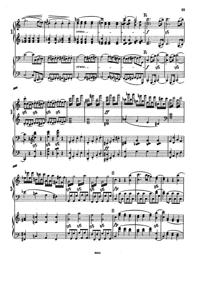 C大调第一交响曲 Symphony No.1 in C Major Op.21钢琴谱