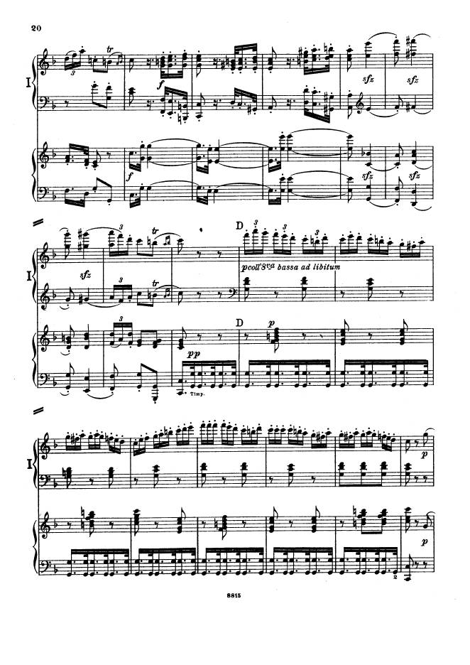 C大调第一交响曲 Symphony No.1 in C Major Op.21钢琴谱