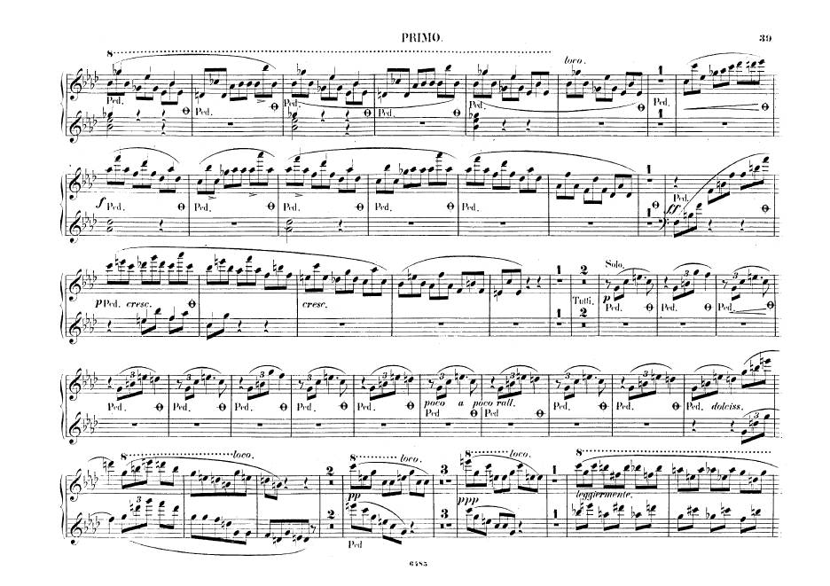 f小调第二钢琴协奏曲 Op.21 Piano Concerto No.2 in f Minor Op.21钢琴谱