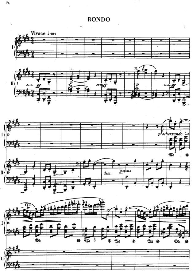 e小调第一钢琴协奏曲 Op.11 Piano Concerto No.1 in e Minor Op.11钢琴谱