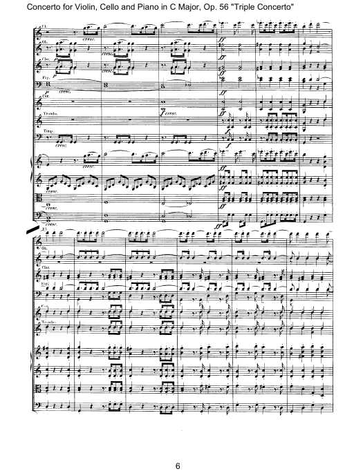 C大调三重协奏曲 Triple Concerto in C Major Op.56钢琴谱