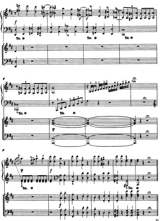 D大调第十一钢琴协奏曲 Piano Concerto No.11 in D Major钢琴谱