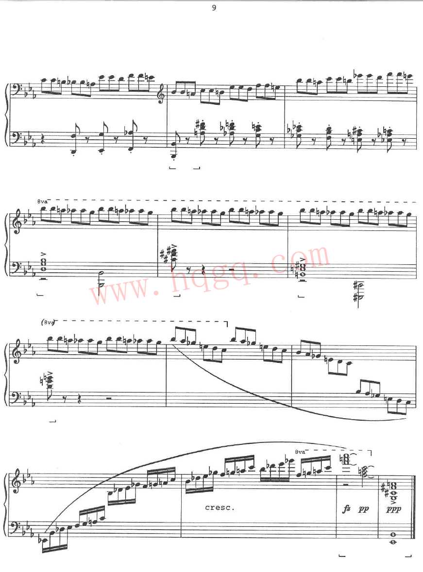 格什温练习曲 Gershwin Etudes钢琴谱