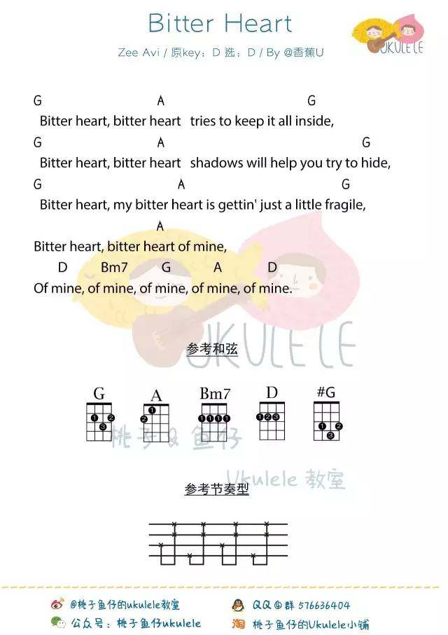 《Bitter Heart》尤克里里谱