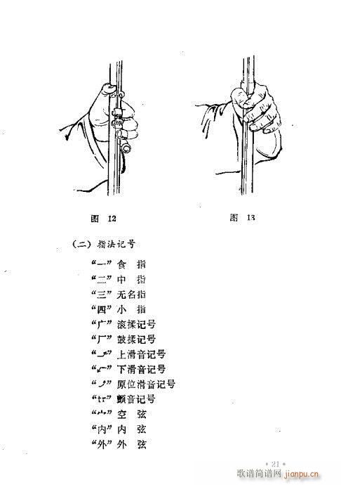 未知 《晋剧呼胡演奏法21-60》简谱