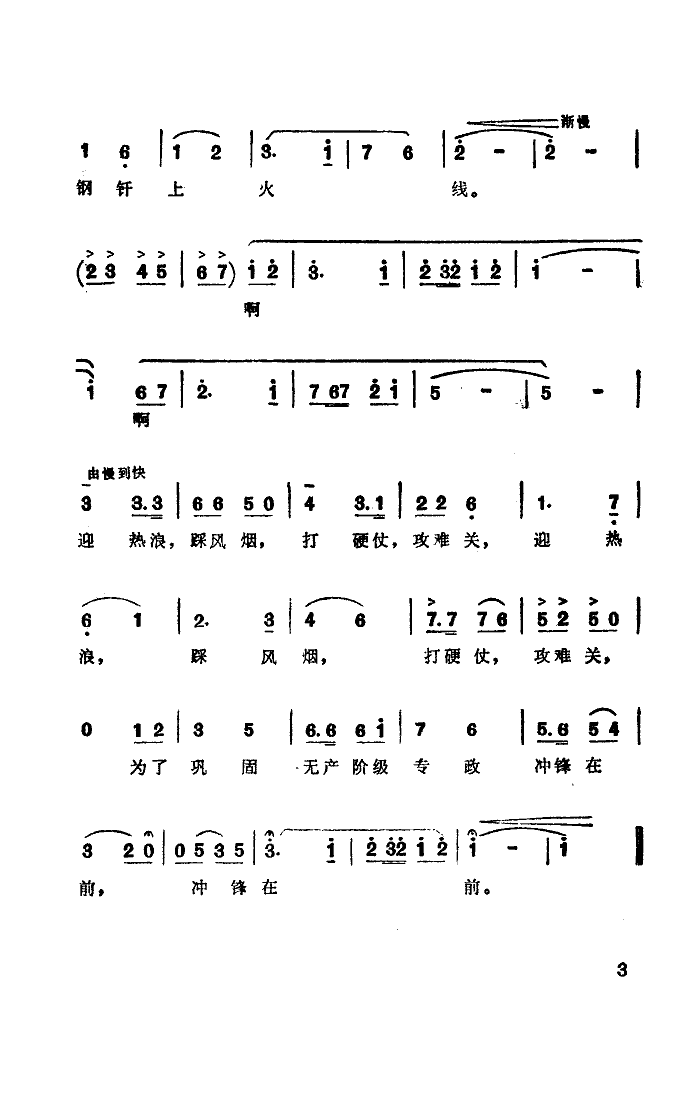 金友功 《炉长灯前学理论》简谱